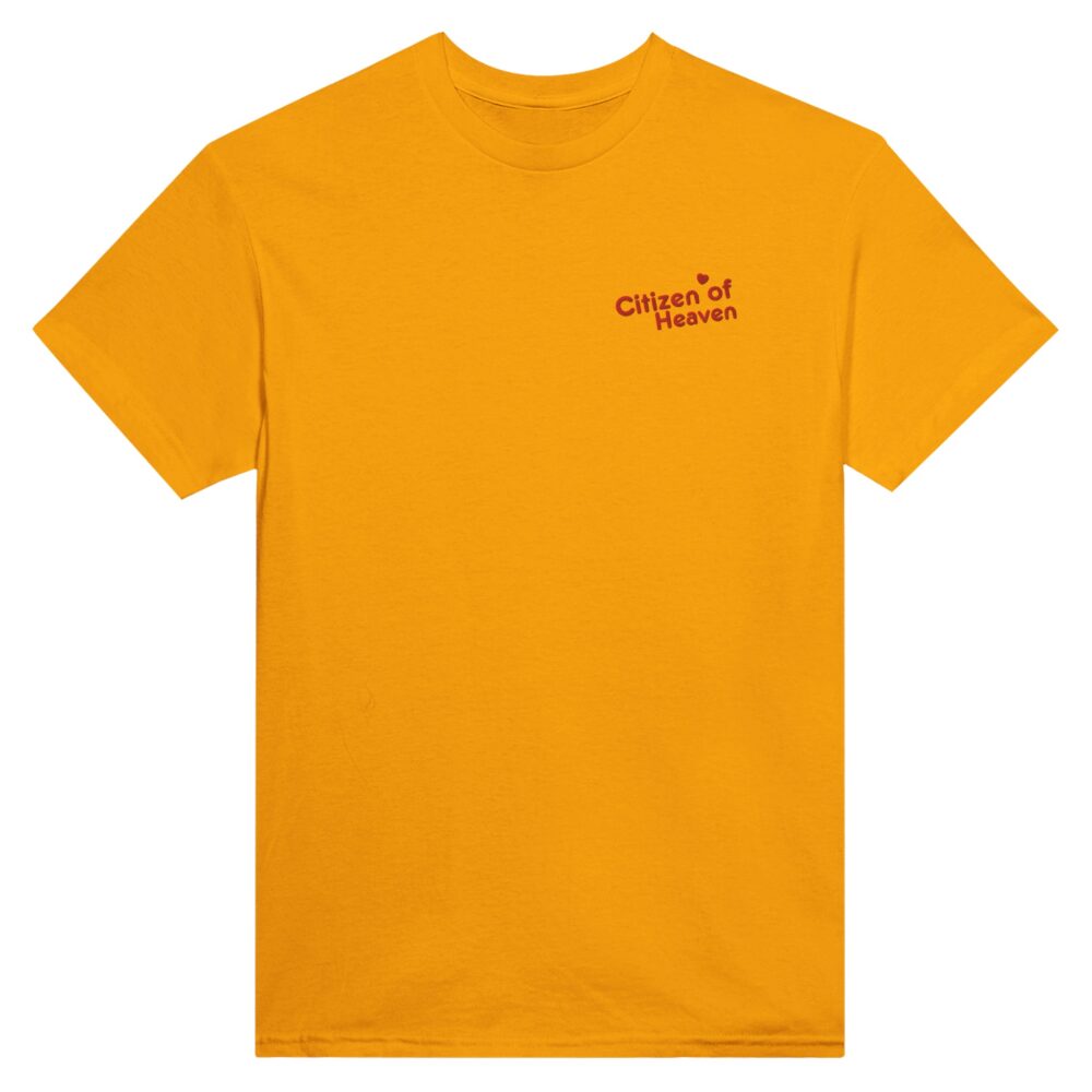 Citizen of Heaven Embroidered T-shirt Yellow