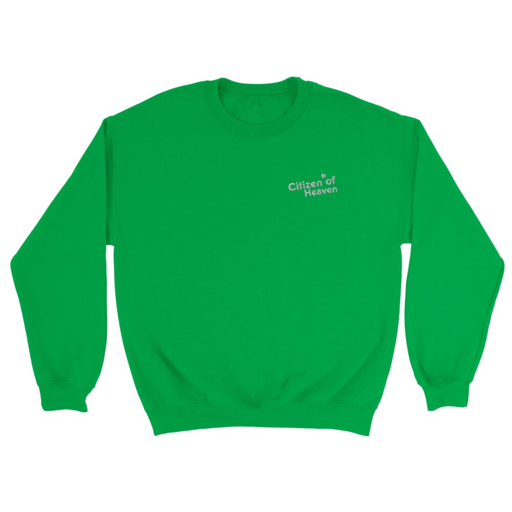 Citizen of Heaven Embroidered Sweatshirt Green