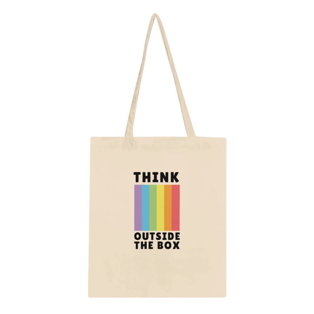 Think Outside The Box Gay Tote Natural