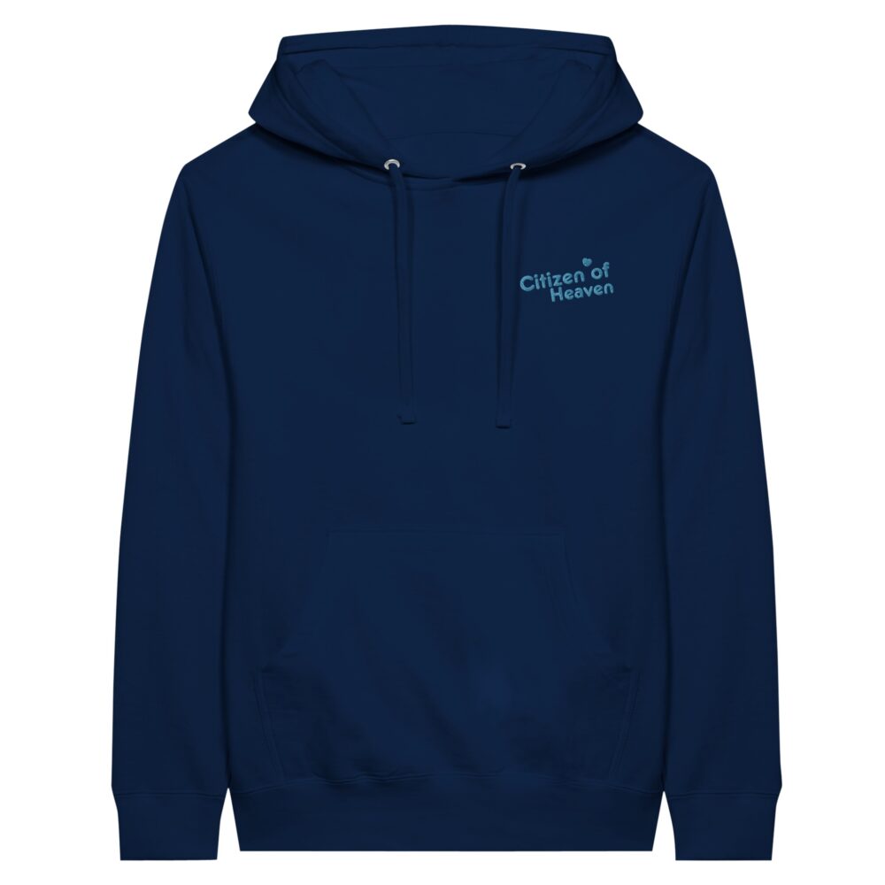 Citizen of Heaven Embroidered Hoodie Navy