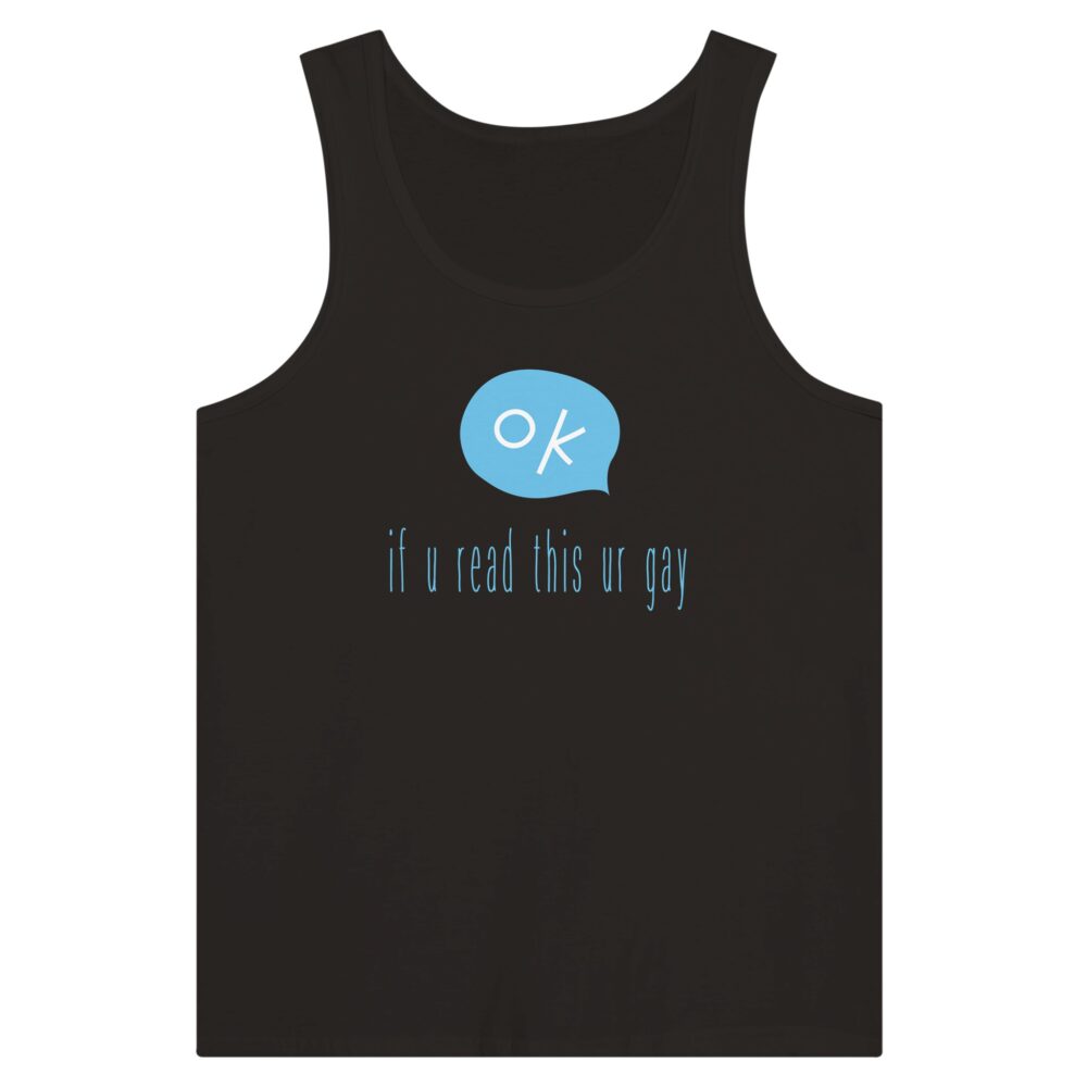 If You Read This Gay Tank Top. Black