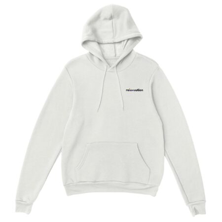 Embroidered Hoodie Gays Love: reLOVEution White