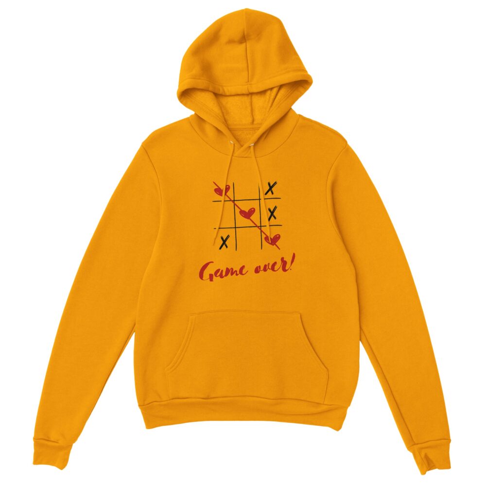 Tic Tac Toe Love Hoodie Yellow