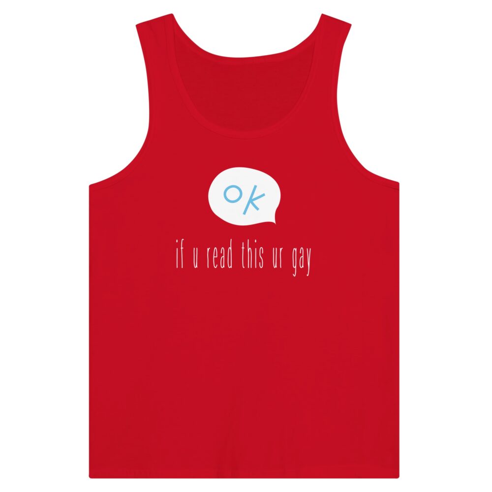 If You Read This Gay Tank Top. Red