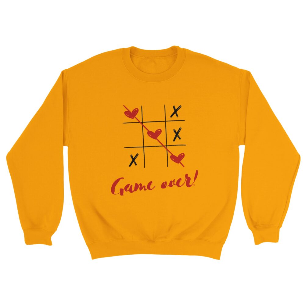 Tic Tac Toe Love Sweatshirt Yellow