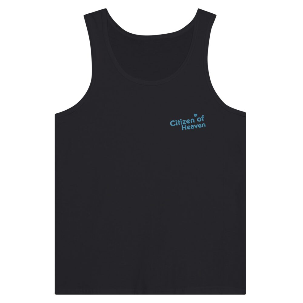 Citizen of Heaven Embroidered Tank Top Black