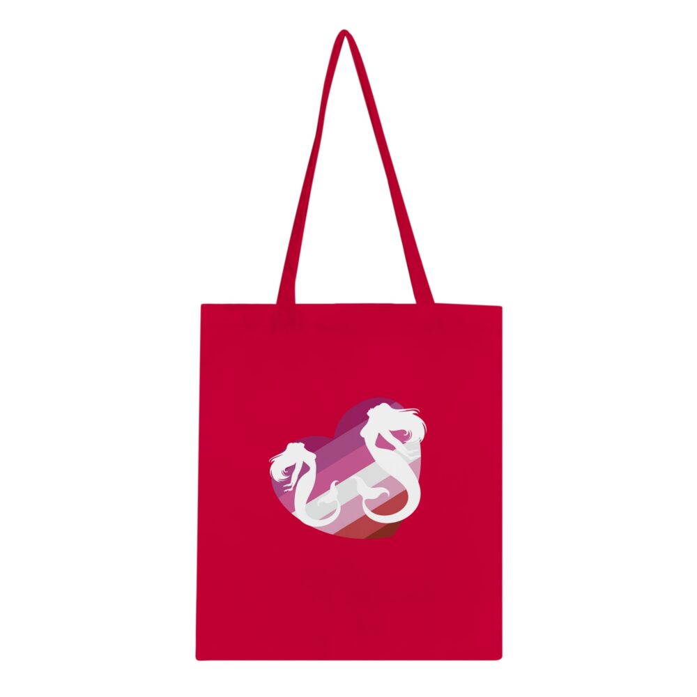 Mermaids Love Lesbians Tote Red