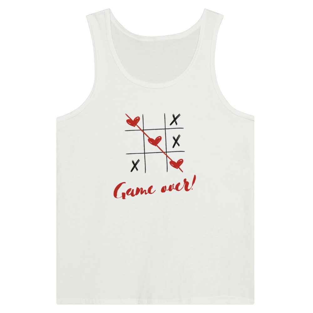 Tic Tac Toe Love Tank Top White