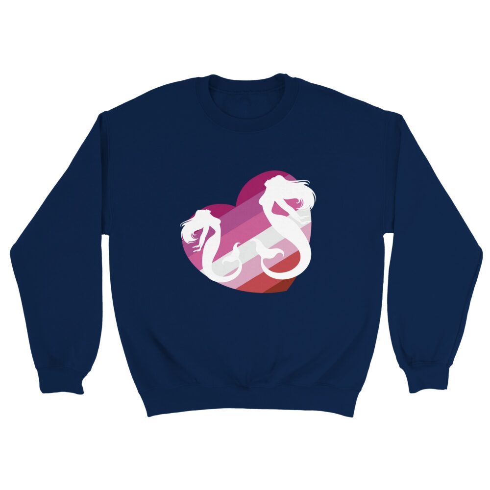 Mermaids Love Lesbians Sweatshirt Navy