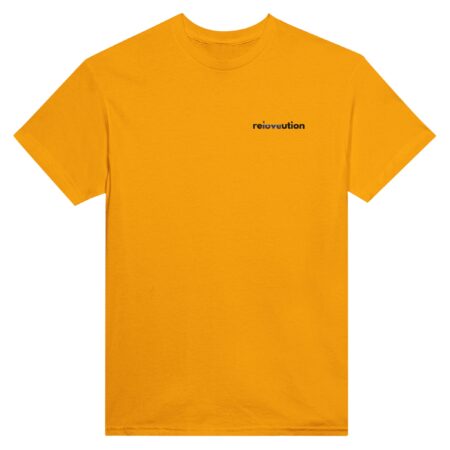 Embroidered T-shirt Gays Love: reLOVEution: Yellow