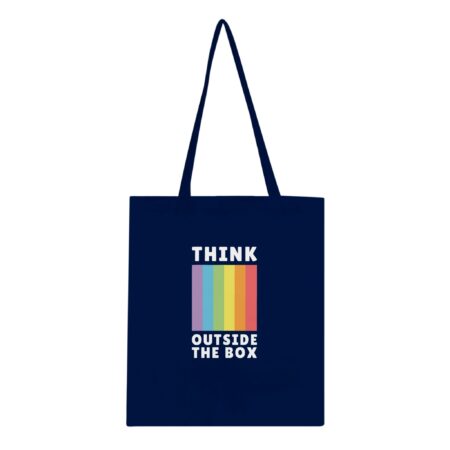 Think Outside The Box Gay Tote Navy
