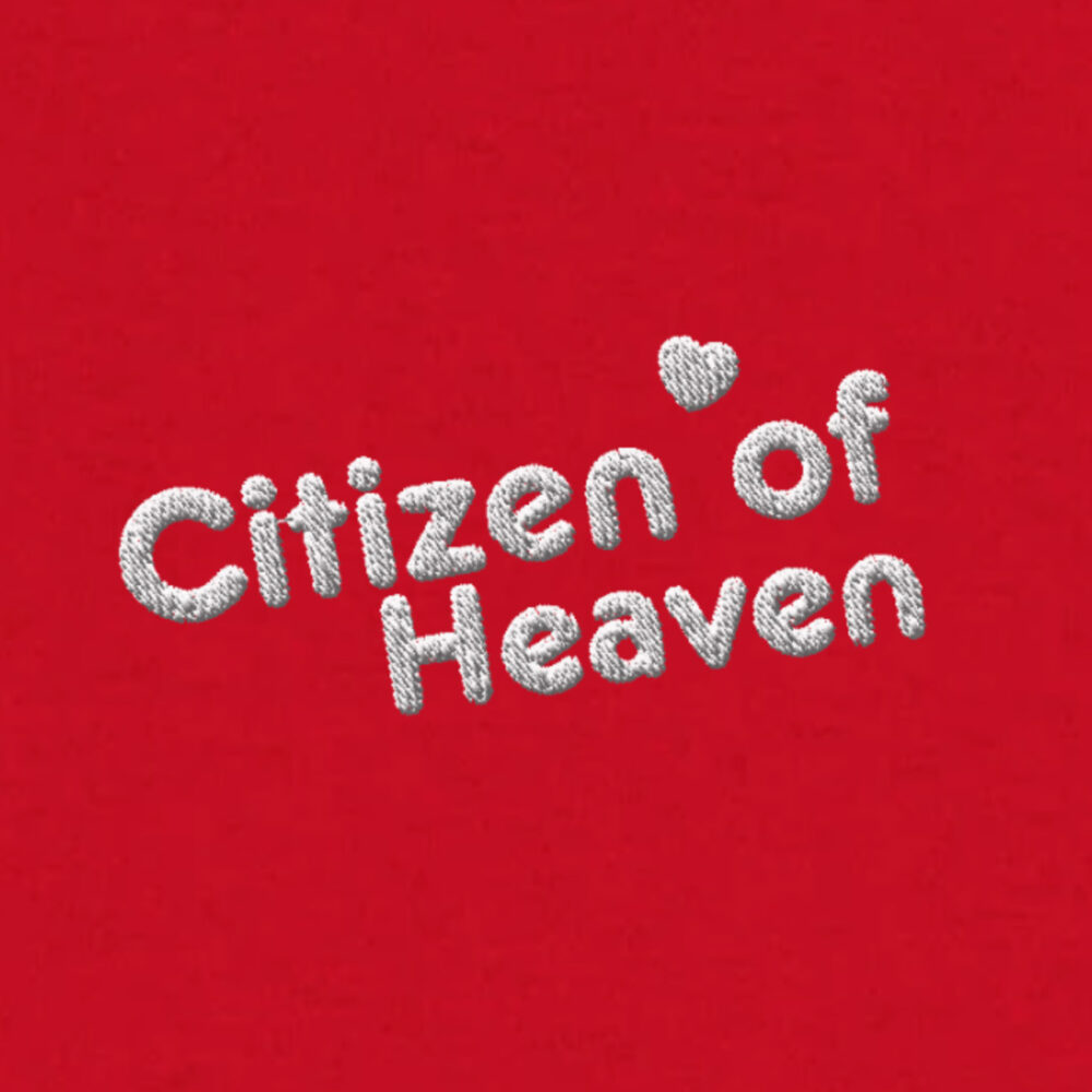 Citizen of Heaven Embroidered Logo Red