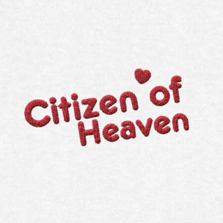 Citizen of Heaven Embroidered Logo White