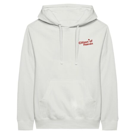 Citizen of Heaven Embroidered Hoodie White