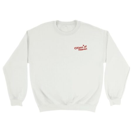 Citizen of Heaven Embroidered Sweatshirt White