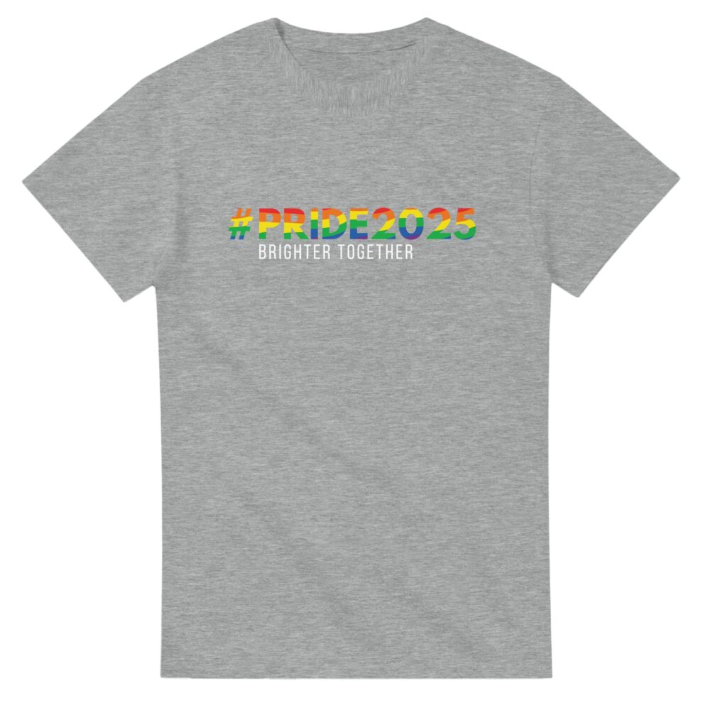 Pride 2025 Brighter Together T-Shirt Light Grey