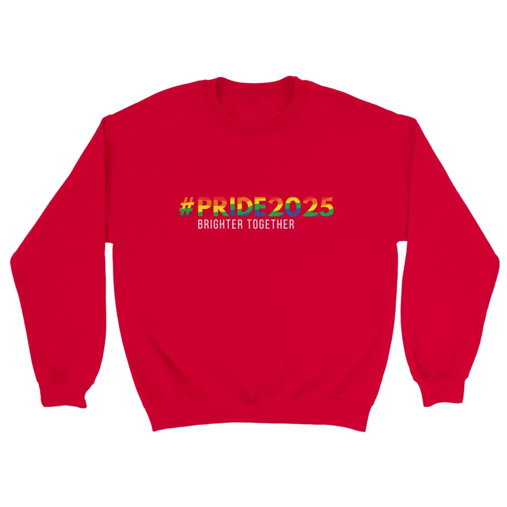 Pride 2025 Brighter Together Sweatshirt Red Color