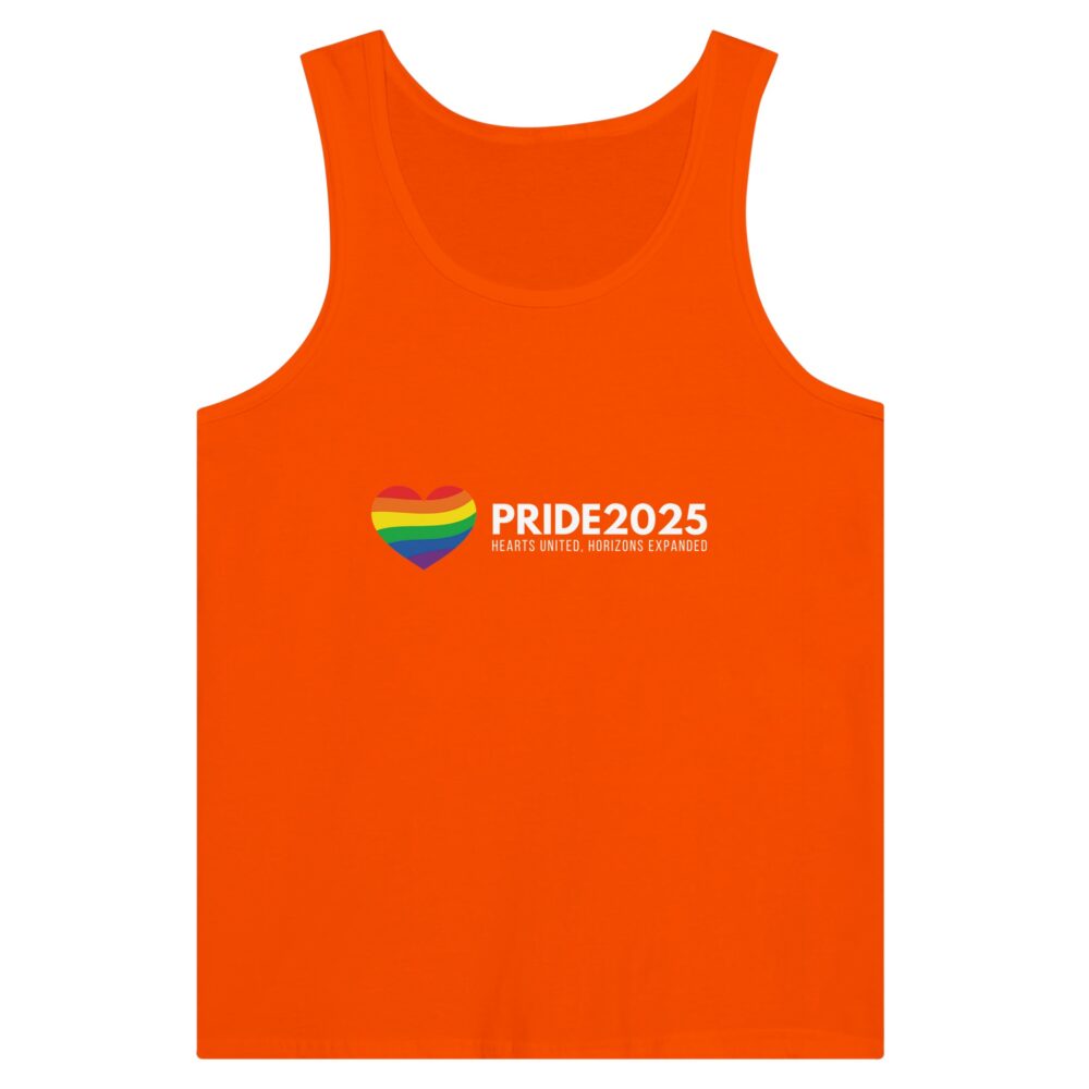 Pride 2025 Declaration Tank Top Orange