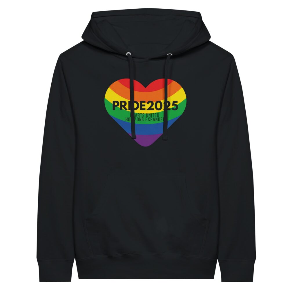 Pride 2025 United Hearts Hoodie Black