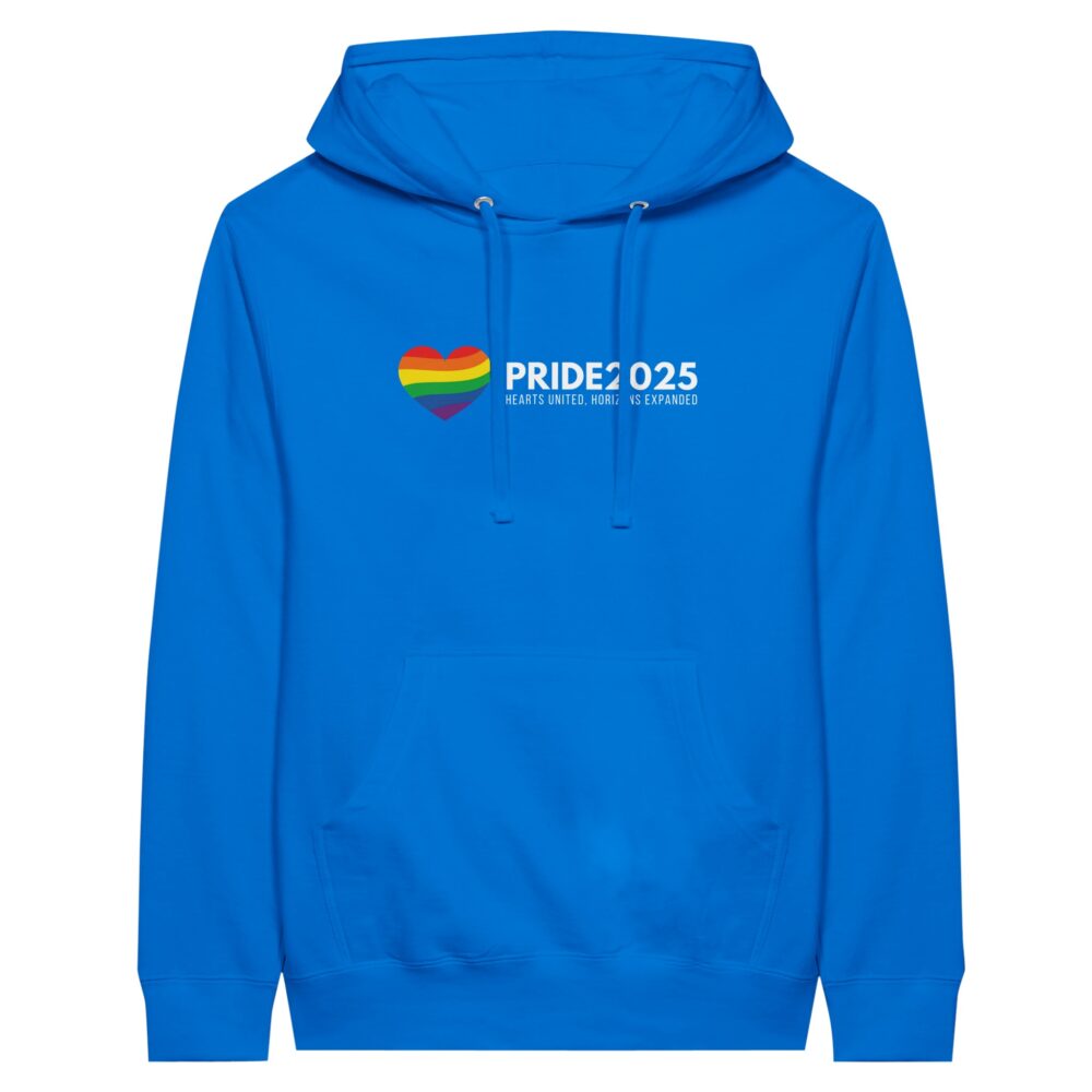 Pride 2025 Declaration Hoodie Light Blue Color