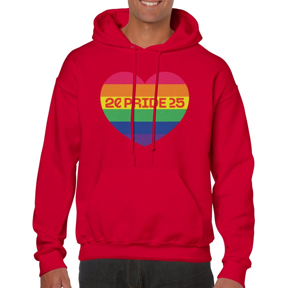 Pride Month 2025 Hoodie Heart Red Color