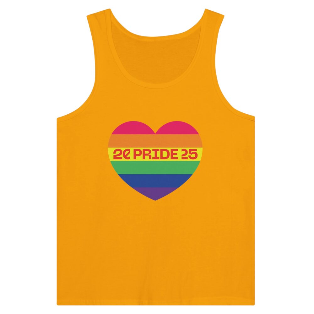 Pride Month 2025 Tank Top Heart Yellow Color