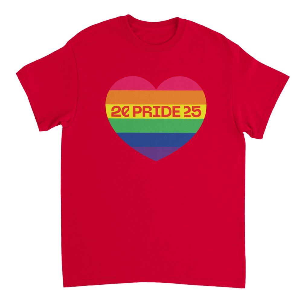 Pride Month 2025 Tee Red Color