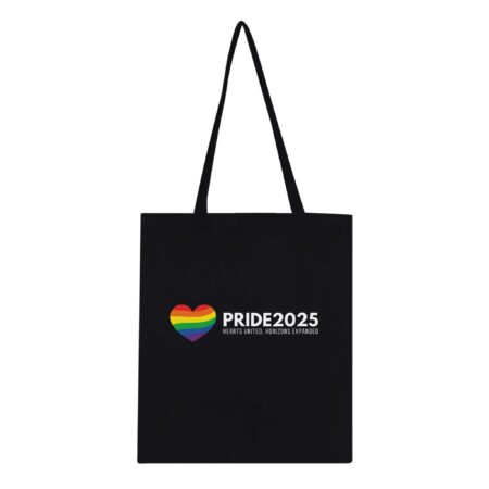 Pride 2025 Declaration Tote Bag Black Color