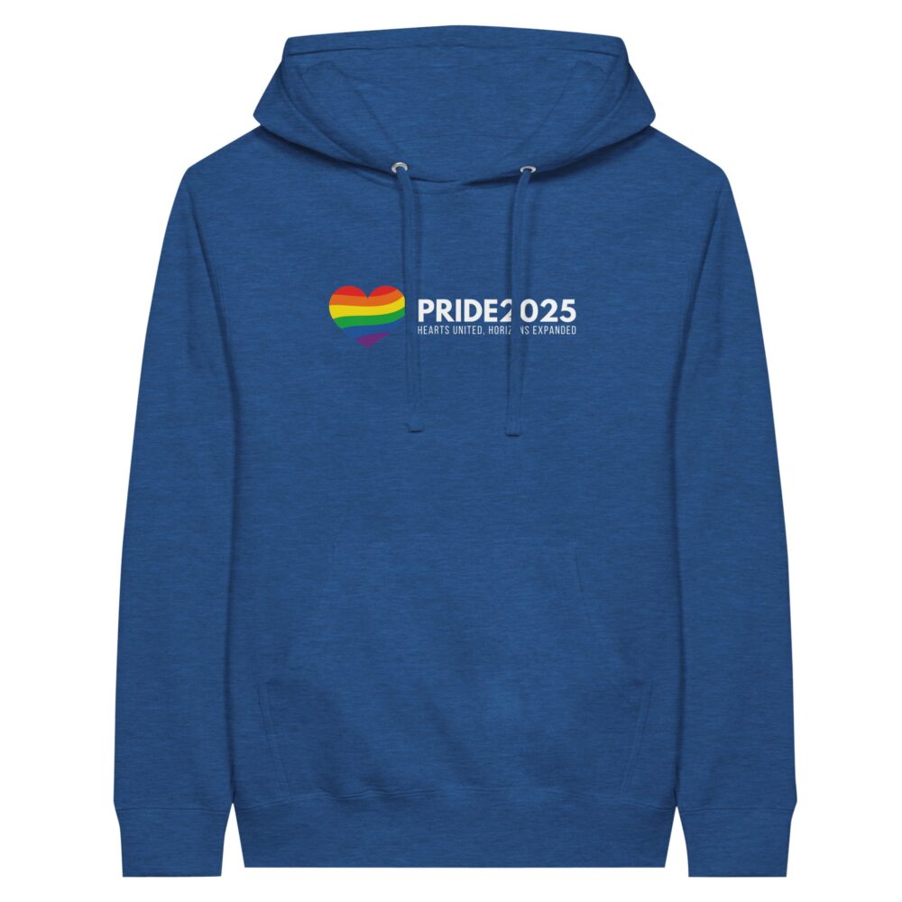 Pride 2025 Declaration Hoodie Blue Color