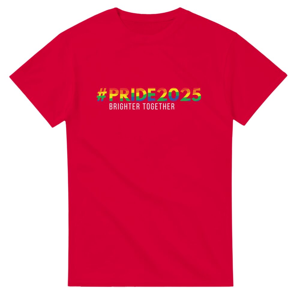 Pride 2025 Brighter Together T-Shirt Red