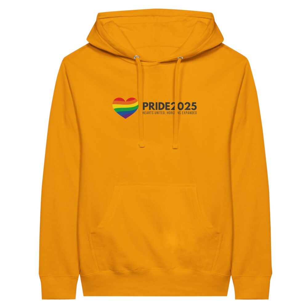 Pride 2025 Declaration Hoodie Yellow Color