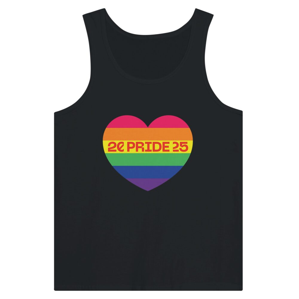 Pride Month 2025 Tank Top Heart Black Color