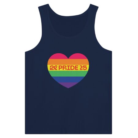 Pride Month 2025 Tank Top Heart Navy Color