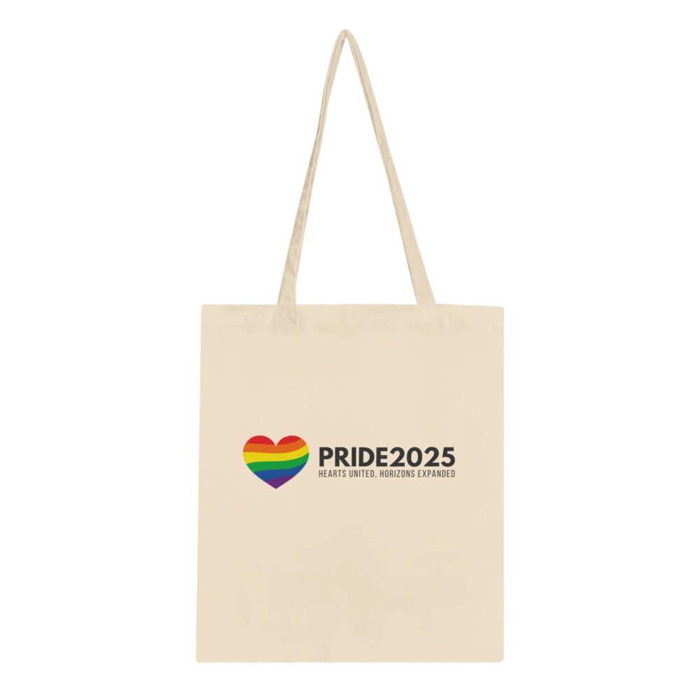 Pride 2025 Declaration Tote Bag Natural Color