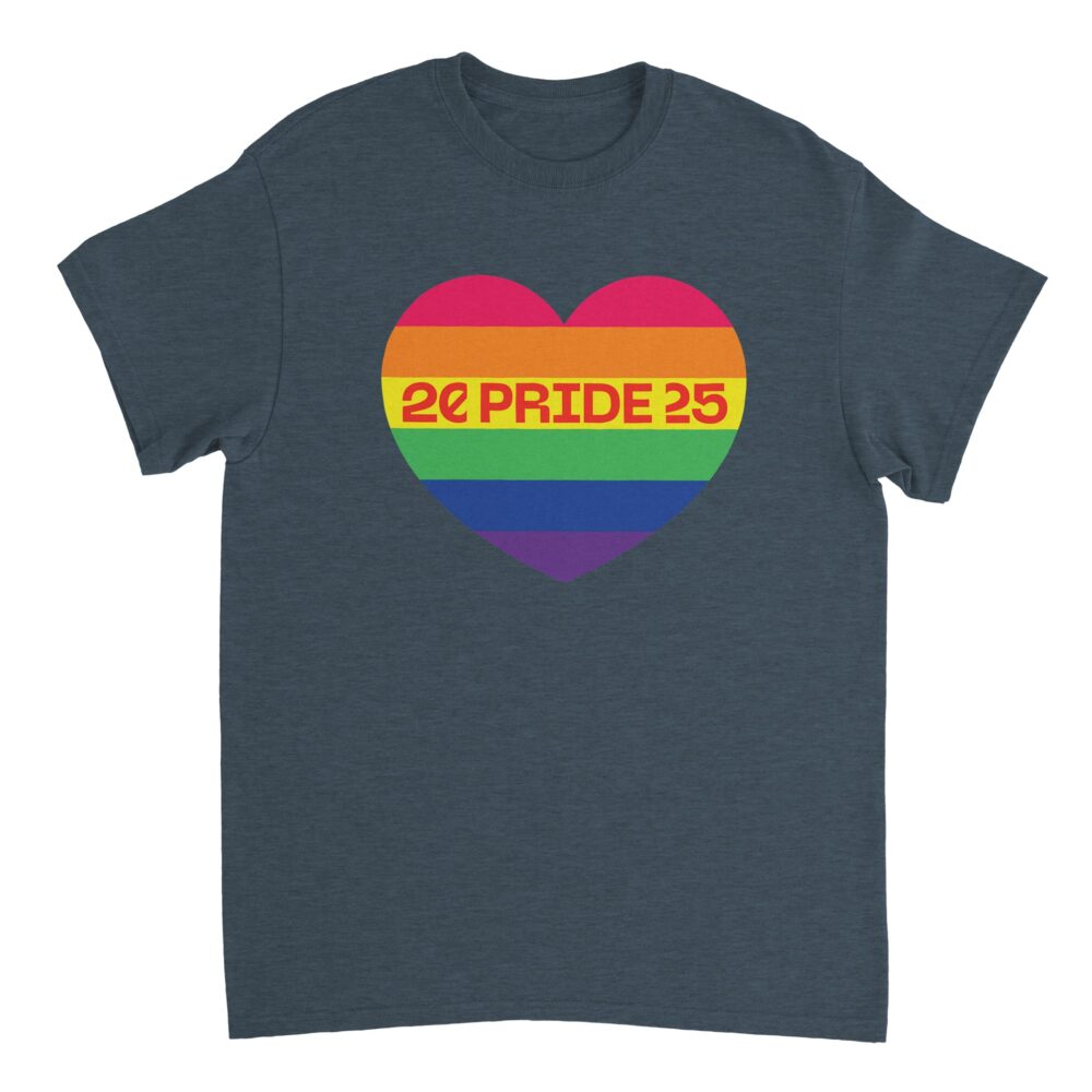 Pride Month 2025 Tee Grey Heather Color