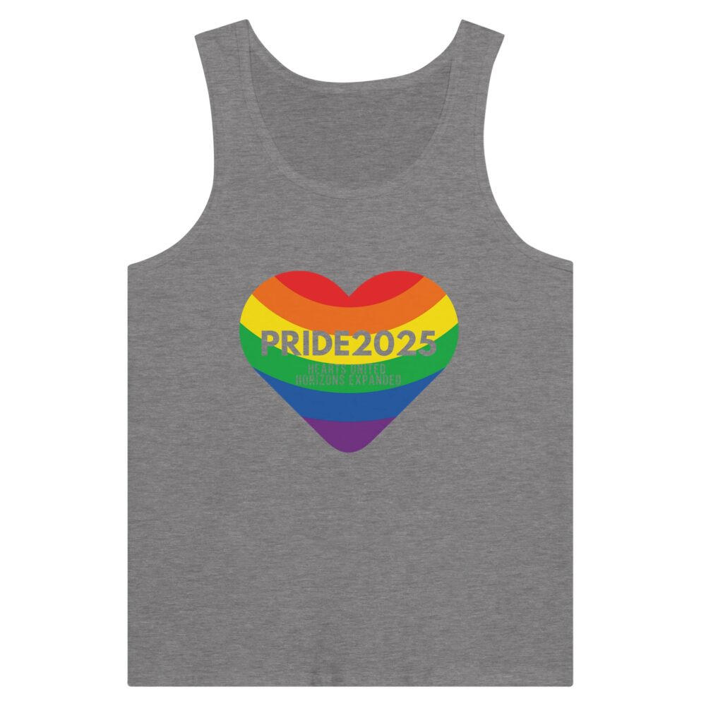 Pride 2025 United Hearts Tank Top Grey Color