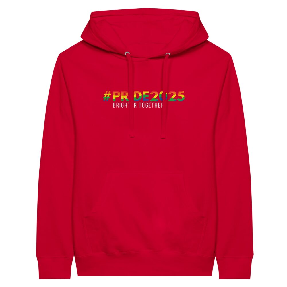 Pride 2025 Brighter Together Hoodie Red