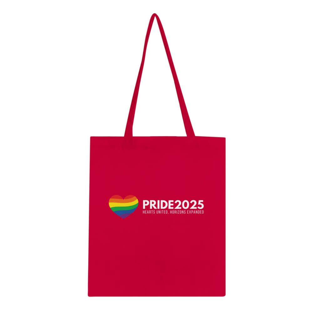 Pride 2025 Declaration Tote Bag Red Color