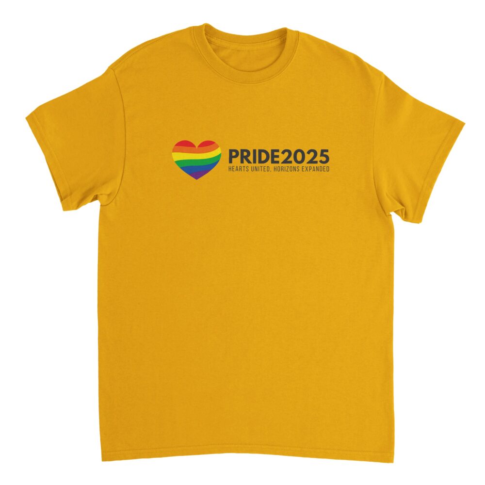 Pride 2025 Declaration T-Shirt Yellow Color