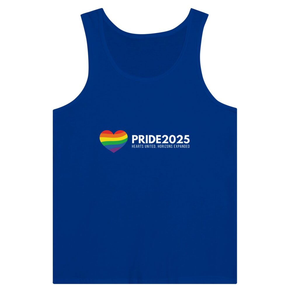 Pride 2025 Declaration Tank Top Blue