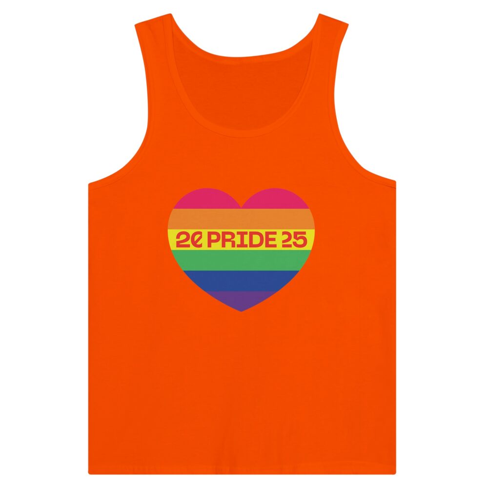 Pride Month 2025 Tank Top Heart Orange Color