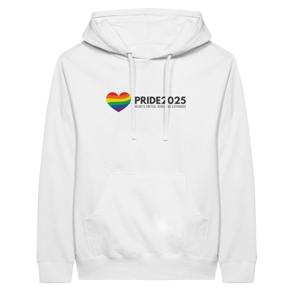 Pride 2025 Declaration Hoodie White Color