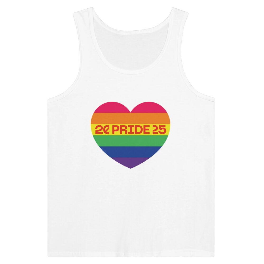 Pride Month 2025 Tank Top Heart White Color