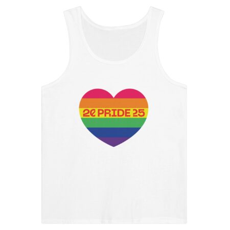 Pride Month 2025 Tank Top Heart White Color