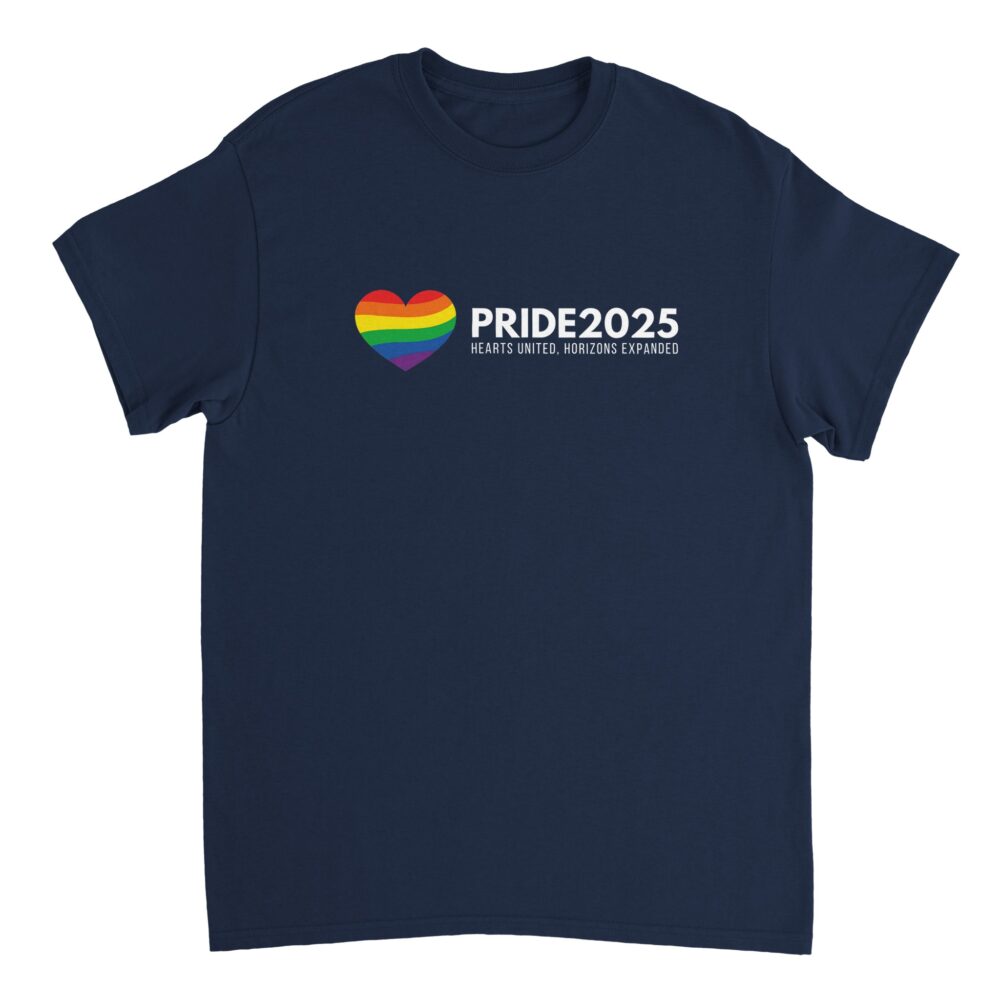 Pride 2025 Declaration T-Shirt Navy Color