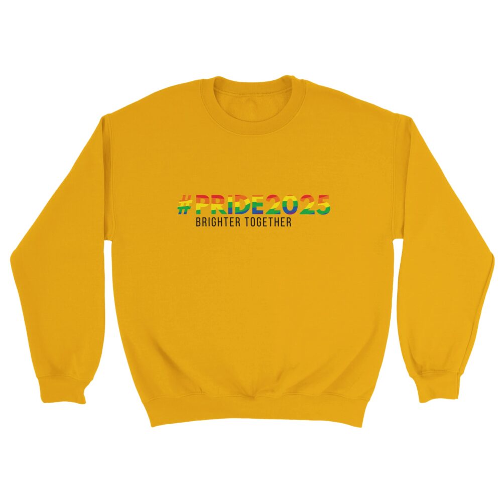 Pride 2025 Brighter Together Sweatshirt Yellow Color