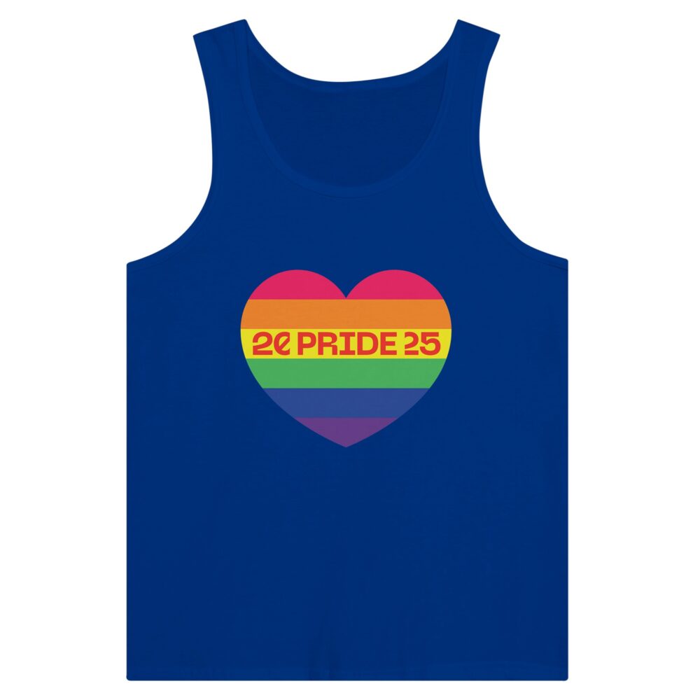 Pride Month 2025 Tank Top Heart Blue Color